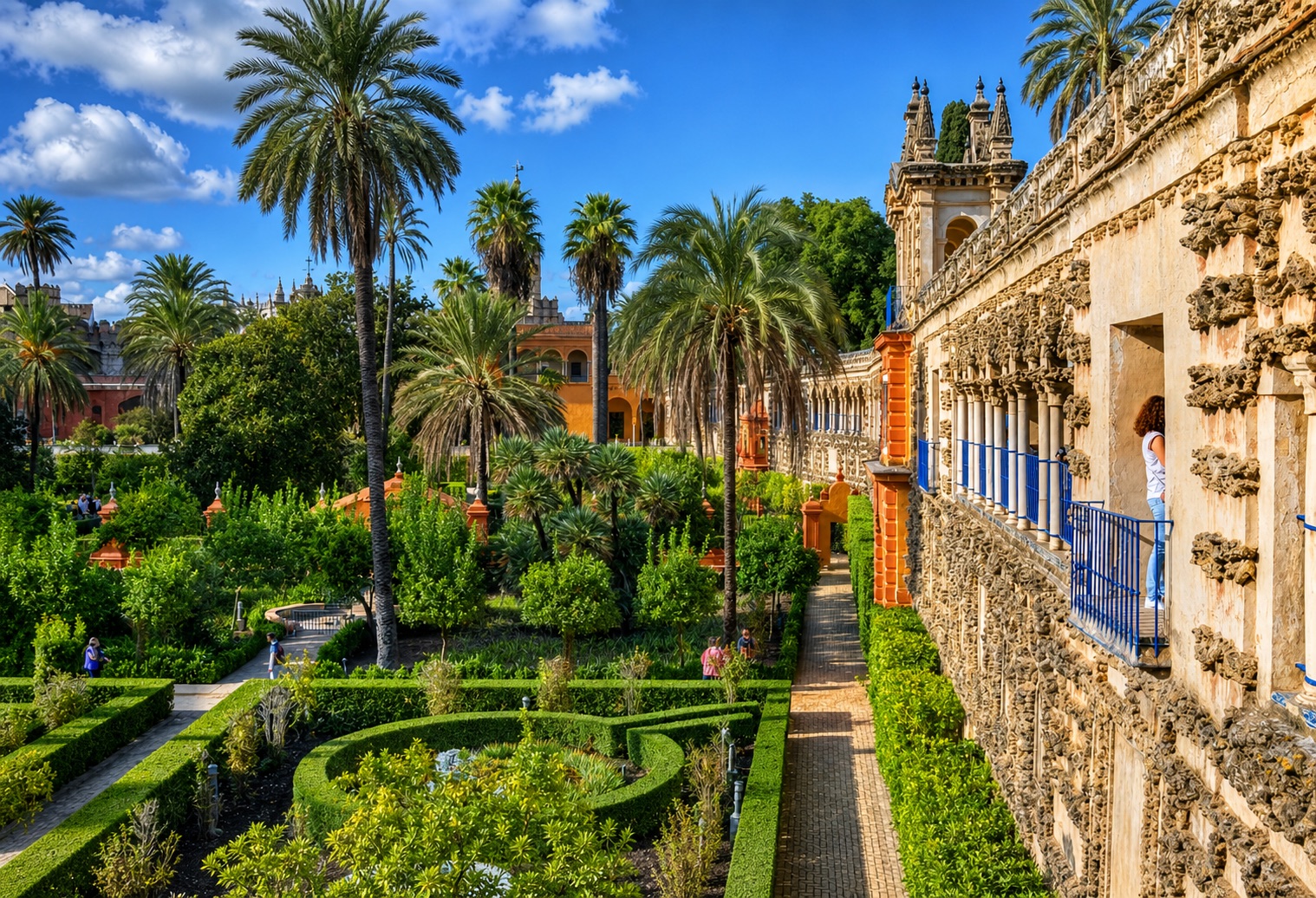 Seville palace gardens